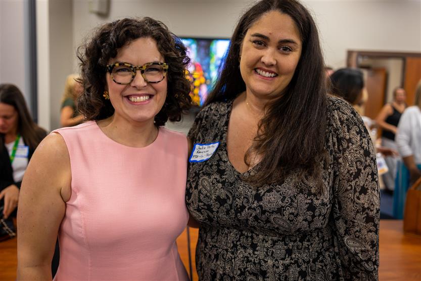 A PTO president and a school principal